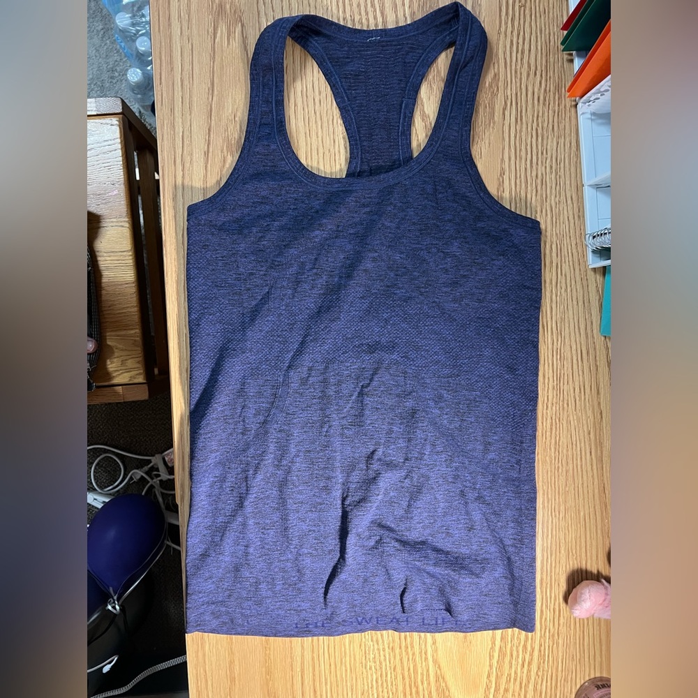 Lululemon swiftly tech racer back tank (navy blue)